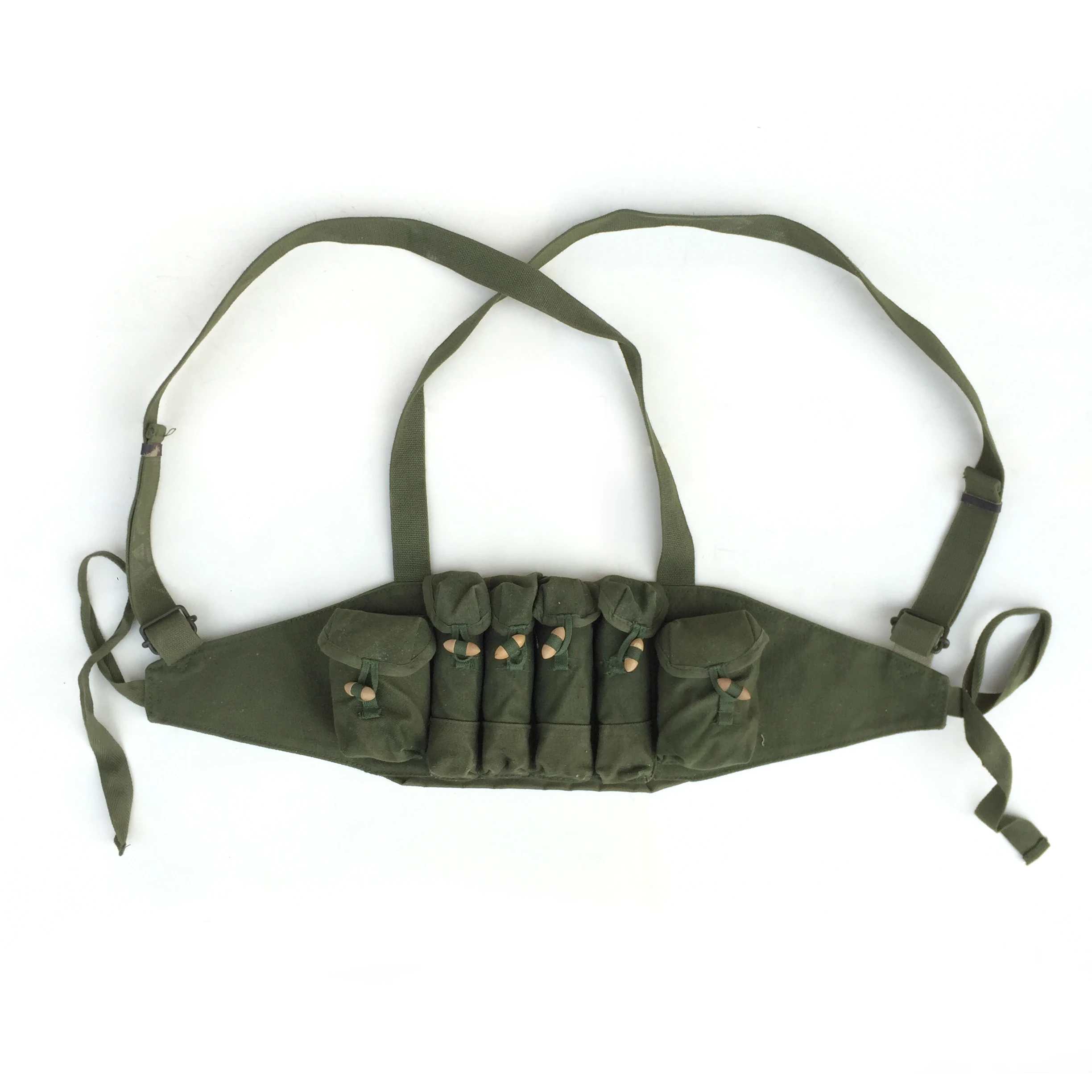 

Original China Army Surplus Type 79 Micro-percussion Bullet Bag Canvas Chest Rig Ammo Pouch CN10305