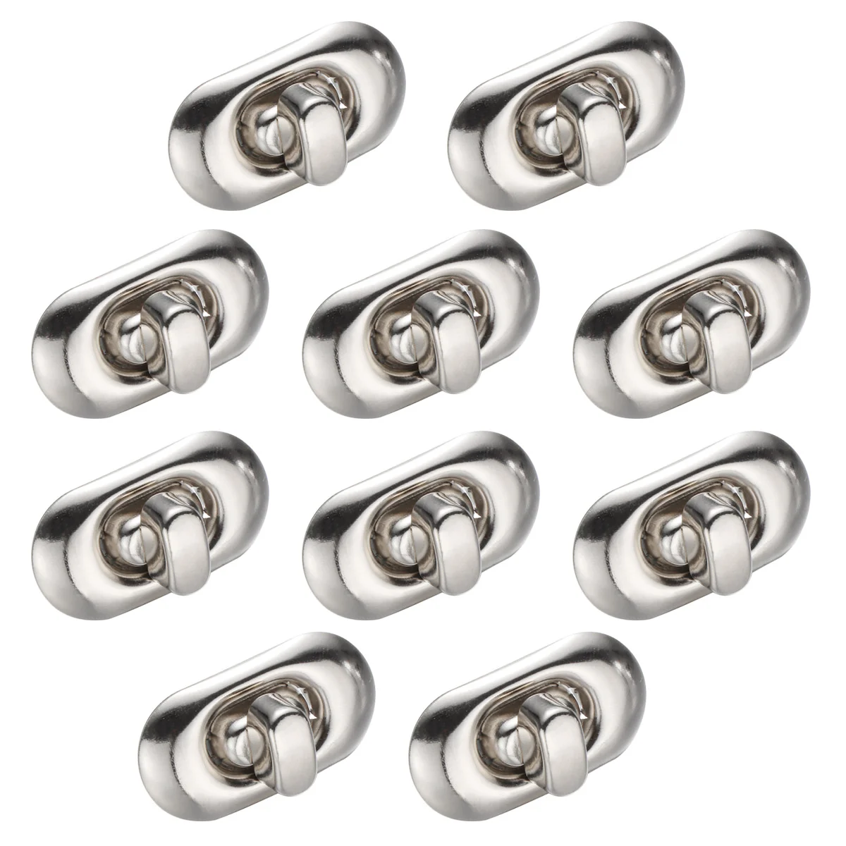 10pcs Turn Lock Clasp Metal for DIY Handbag Shoulder Bag Closure Purse Making Supplies ( Silver )
10pcs Turn Lock Clasp Metal for DIY Handbag Shoulder Bag Closure Purse Making Supplies ( Silver )
