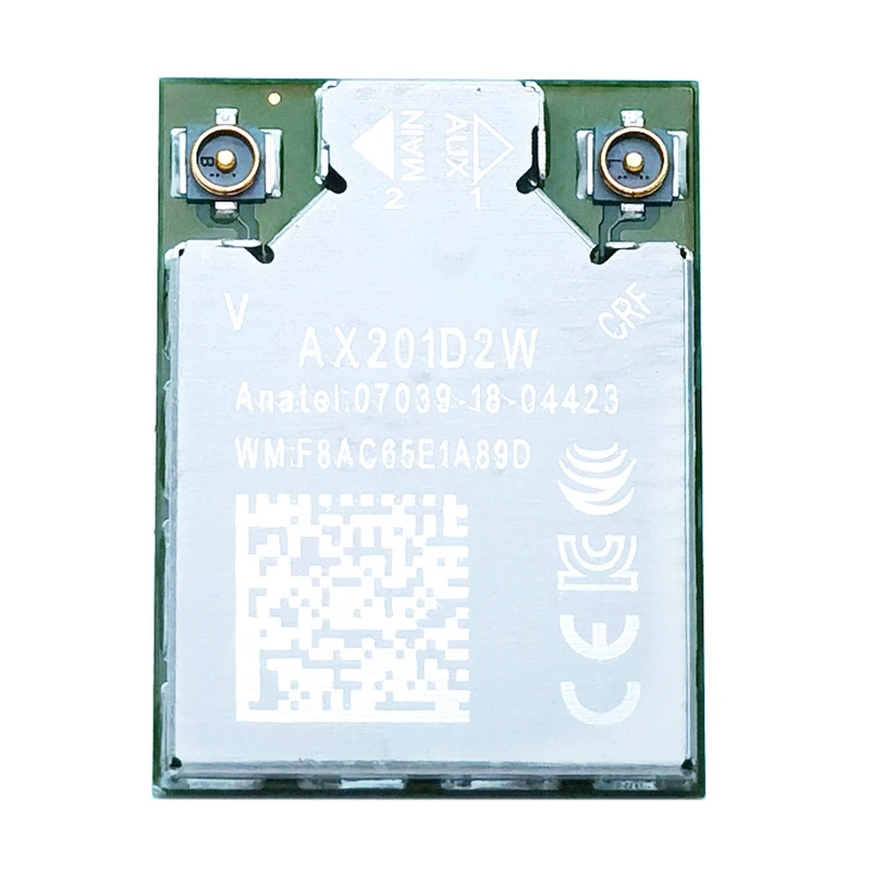 AX201D2W Official Version Wireless Network Card 802.11AX 3000Mbps 2.4Ghz/5Ghz Dual-Band BT 5.1 Wifi Module Network Card
AX201D2W Official Version Wireless Network Card 802.11AX 3000Mbps 2.4Ghz/5Ghz Dual-Band BT 5.1 Wifi Module Network Card