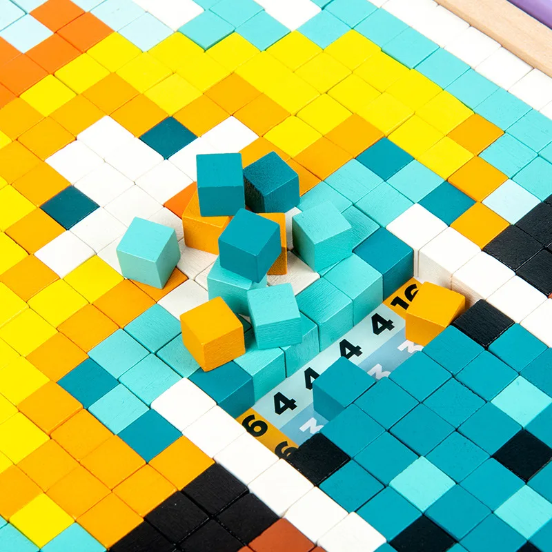 DIY Wooden Pixel Building Blocks Early Learning Imagination Intelligence Table Game Educational Toys For Children Kids Gifts
DIY Wooden Pixel Building Blocks Early Learning Imagination Intelligence Table Game Educational Toys For Children Kids Gifts