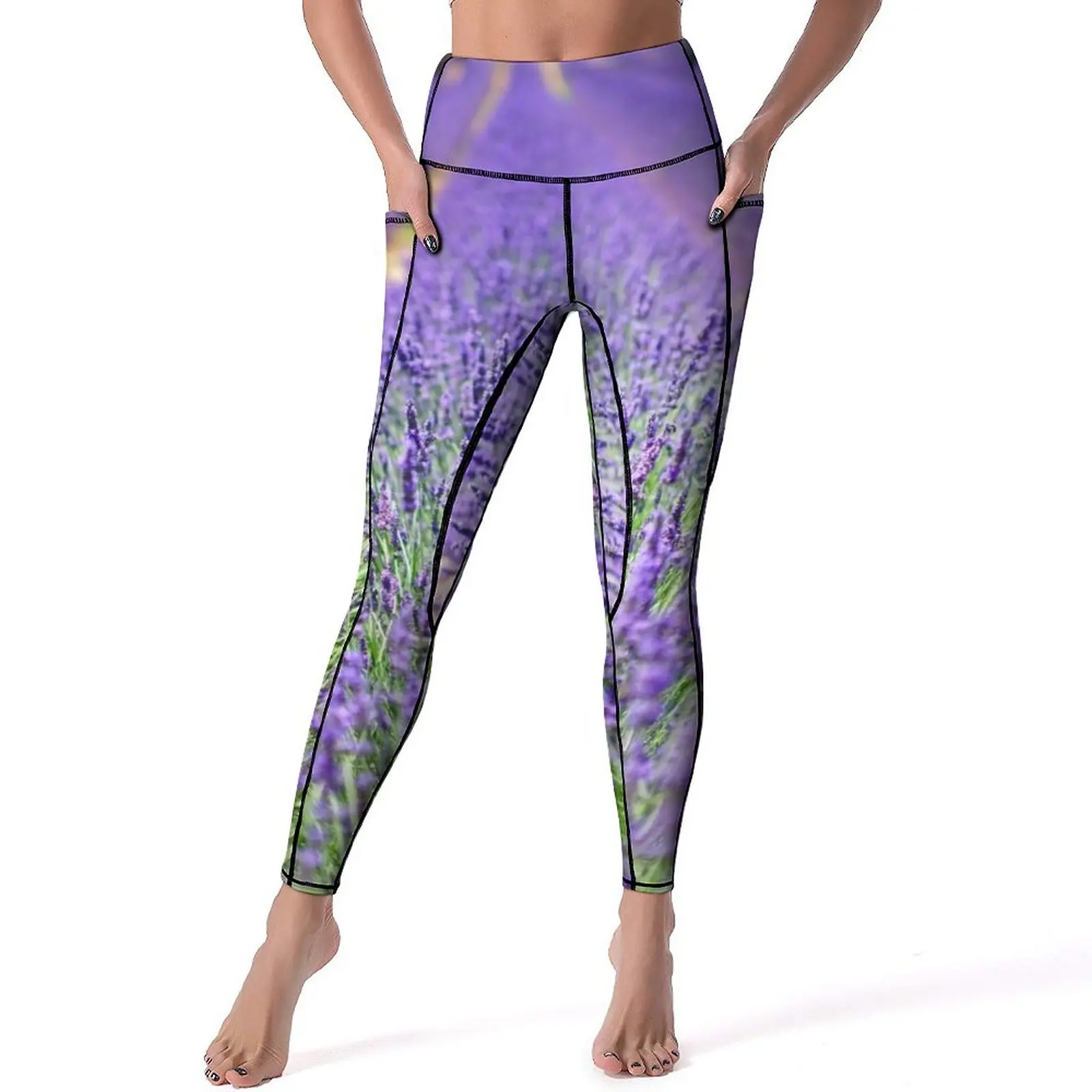 Lavender Fields Quality Leggings Garden Flowers Print Fitness Yoga Pants High Waist Stretchy Sports Tights Lady Casual Leggins 
Lavender Fields Quality Leggings Garden Flowers Print Fitness Yoga Pants High Waist Stretchy Sports Tights Lady Casual Leggins