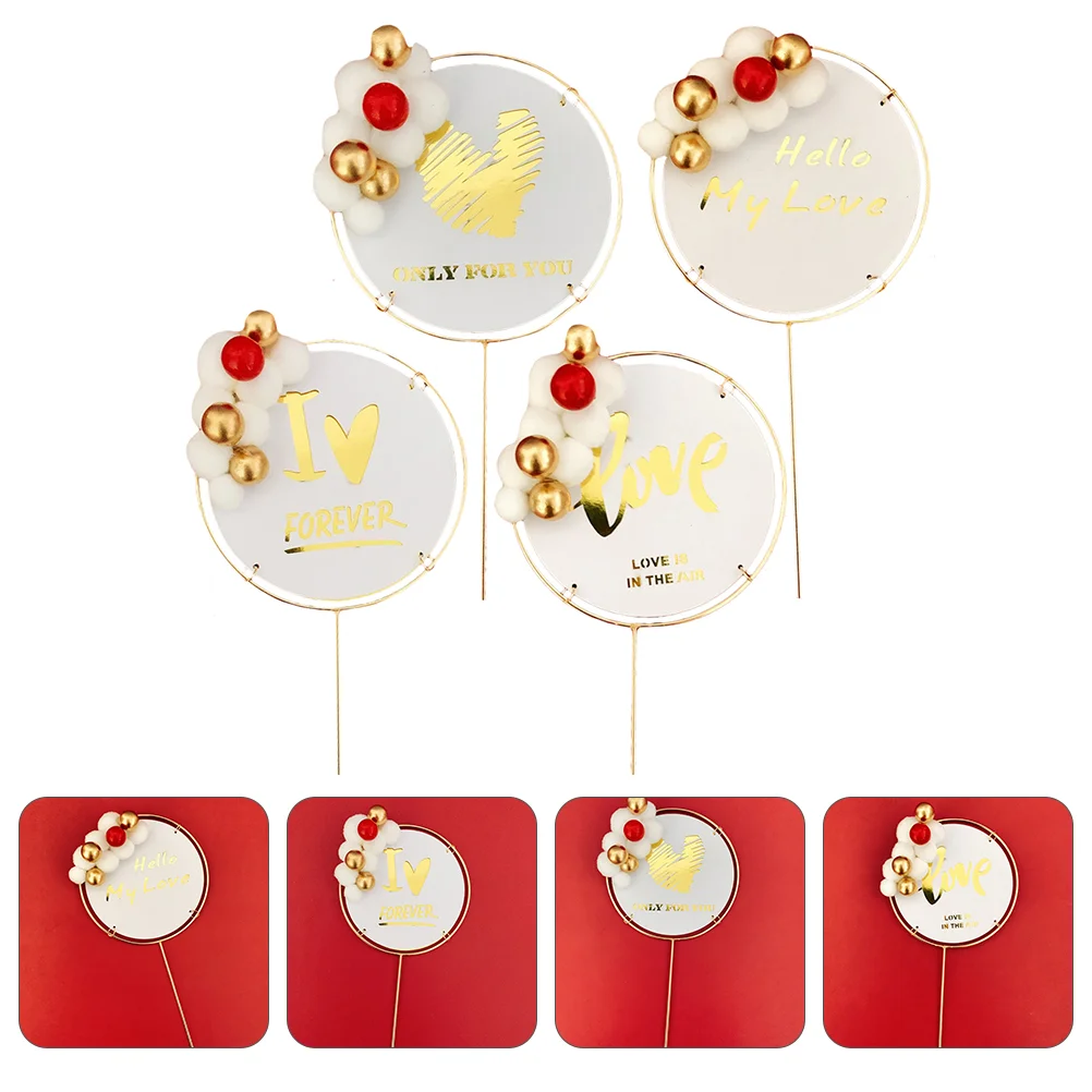 4pcs Lightweight Decorative Practical Insert Cards For Valentine's Day Indoor Party
4pcs Lightweight Decorative Practical Insert Cards For Valentine's Day Indoor Party