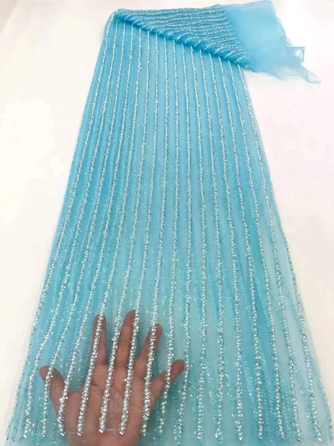 Beautiful Beaded Embroidery Fabrics French Tulle Net Lace/ Sequins African Fabric Lace For Women Dresses Party Weddings 5Yards
Beautiful Beaded Embroidery Fabrics French Tulle Net Lace/ Sequins African Fabric Lace For Women Dresses Party Weddings 5Yards