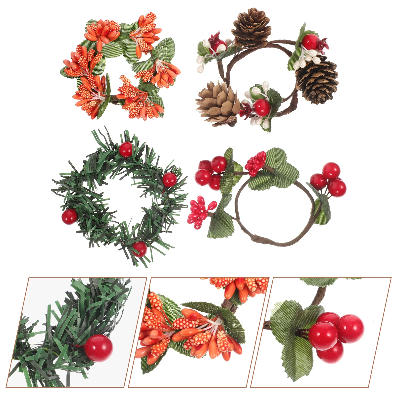 Napkin Rings Ring Christmas Holderberry Buckles Tablewareholders Adornments Decorative Redcone Pineaccessories Party Festival
Napkin Rings Ring Christmas Holderberry Buckles Tablewareholders Adornments Decorative Redcone Pineaccessories Party Festival