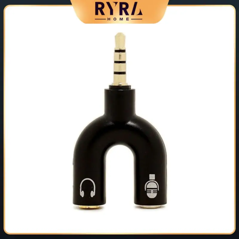 3.5mm Splitter Stereo Plug U-shape Stereo Audio Mic & Headphone Earphone Splitter Adapters For Mobile Phone Tablet PC MP3 Player
3.5mm Splitter Stereo Plug U-shape Stereo Audio Mic & Headphone Earphone Splitter Adapters For Mobile Phone Tablet PC MP3 Player