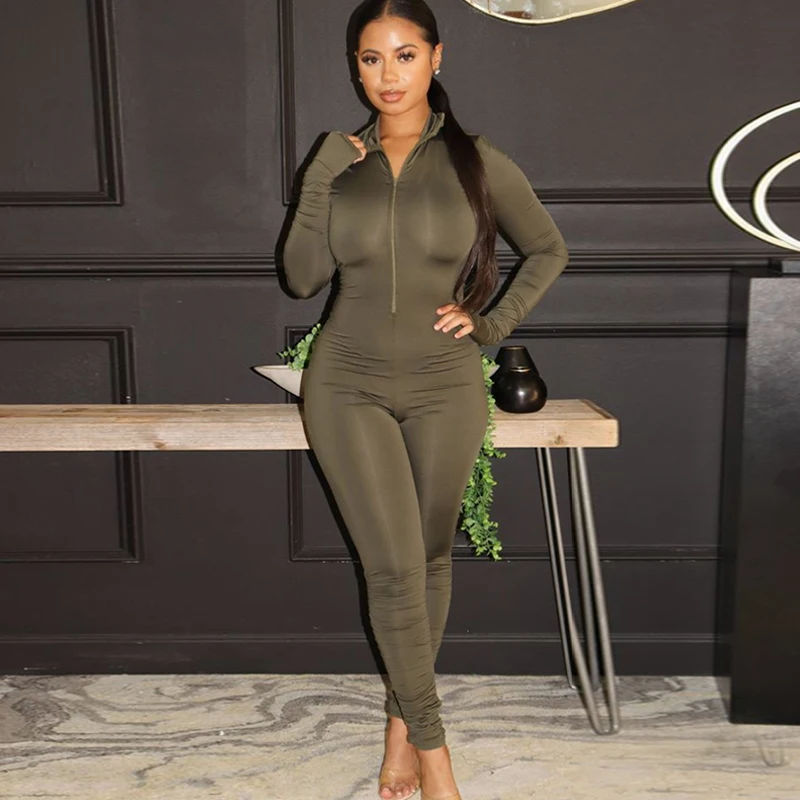 Casual Solid Street Sports Jumpsuits Women Long Sleeve Zipper Bodycon One Piece Outfits Rompers Stretch Jogging Female Wholesale
Casual Solid Street Sports Jumpsuits Women Long Sleeve Zipper Bodycon One Piece Outfits Rompers Stretch Jogging Female Wholesale