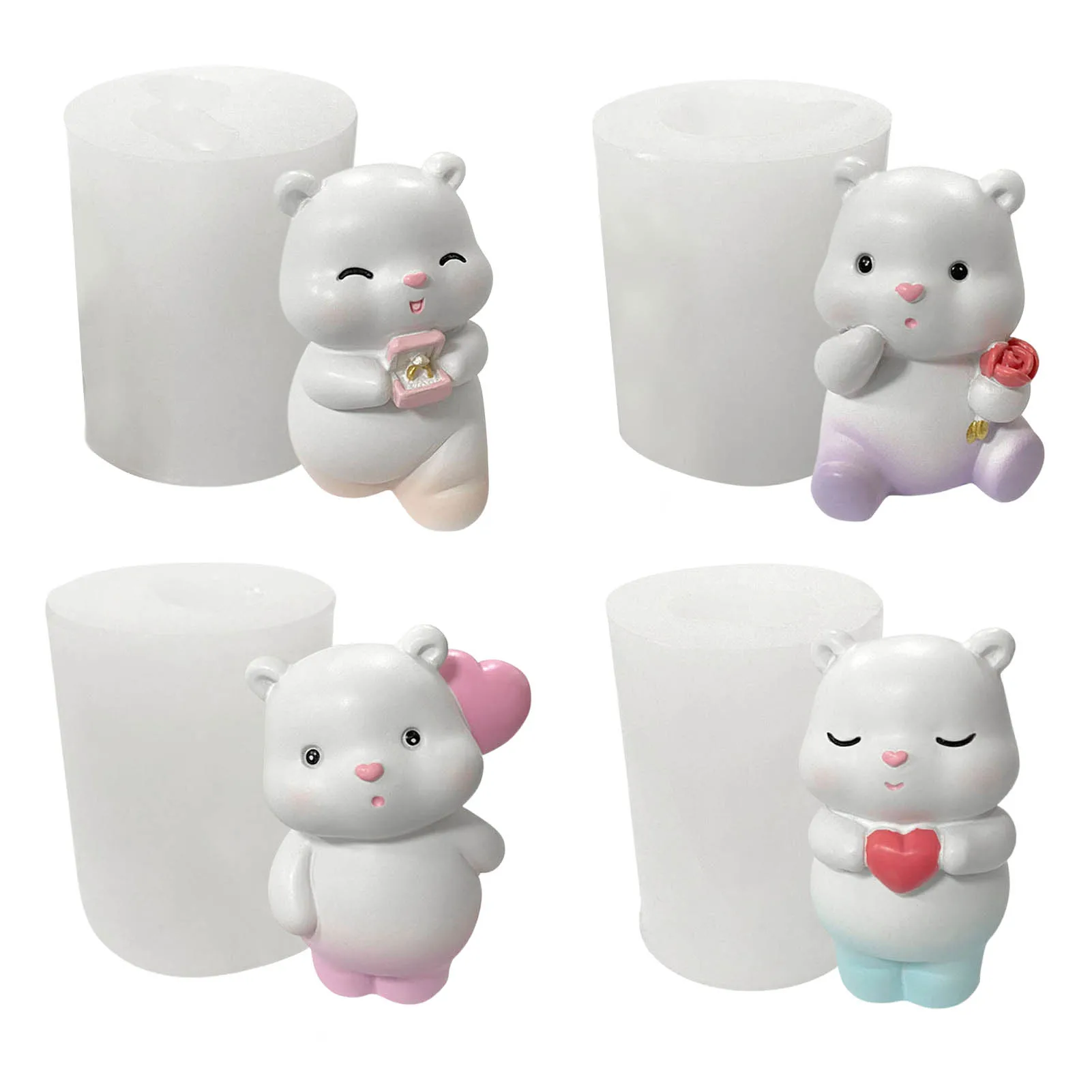 Silicone Candy Chocolate Molds Food Grade Gummy Bear Soap Candle Making Mold DIY Sugar Crafts Love Candy Baking Mold 3D Lovely
Silicone Candy Chocolate Molds Food Grade Gummy Bear Soap Candle Making Mold DIY Sugar Crafts Love Candy Baking Mold 3D Lovely