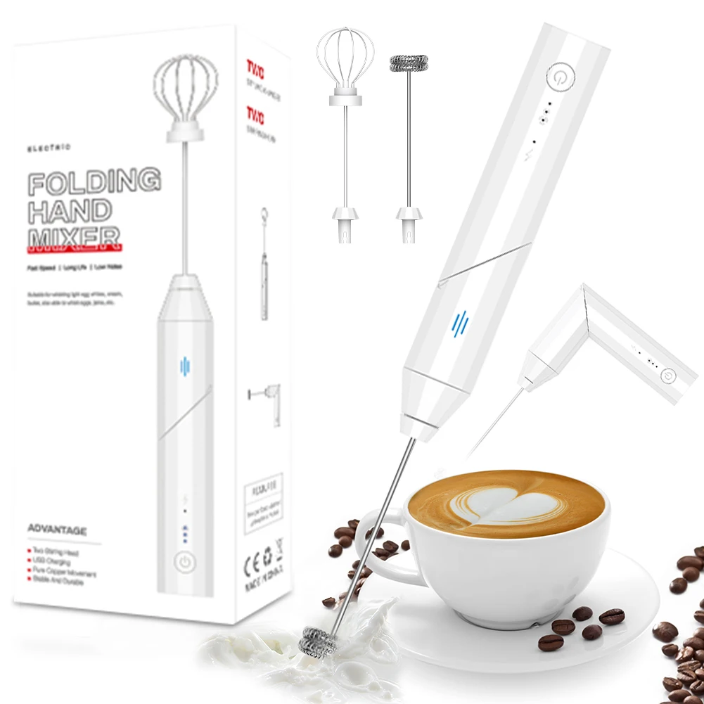 Collapsed Rotatable Electric Milk Frother Foamer Whisk Mixer Stirrer Egg Beater Kitchen Handheld Milk Coffee Egg Stirring Tool
Collapsed Rotatable Electric Milk Frother Foamer Whisk Mixer Stirrer Egg Beater Kitchen Handheld Milk Coffee Egg Stirring Tool