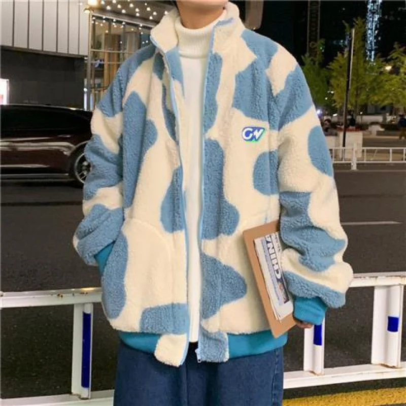 Lamb velvet jacket male Korean version of Harajuku trend winter thickening couple wear streetwear top shirt youth sweatshirt
Lamb velvet jacket male Korean version of Harajuku trend winter thickening couple wear streetwear top shirt youth sweatshirt