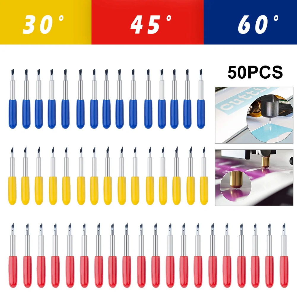 50pc 30/45/60 Degrees Replacement Blades For For Roland Cricut Plotter Blade Knife Cutter Blades For Power Tools Cutting Plotter
50pc 30/45/60 Degrees Replacement Blades For For Roland Cricut Plotter Blade Knife Cutter Blades For Power Tools Cutting Plotter
