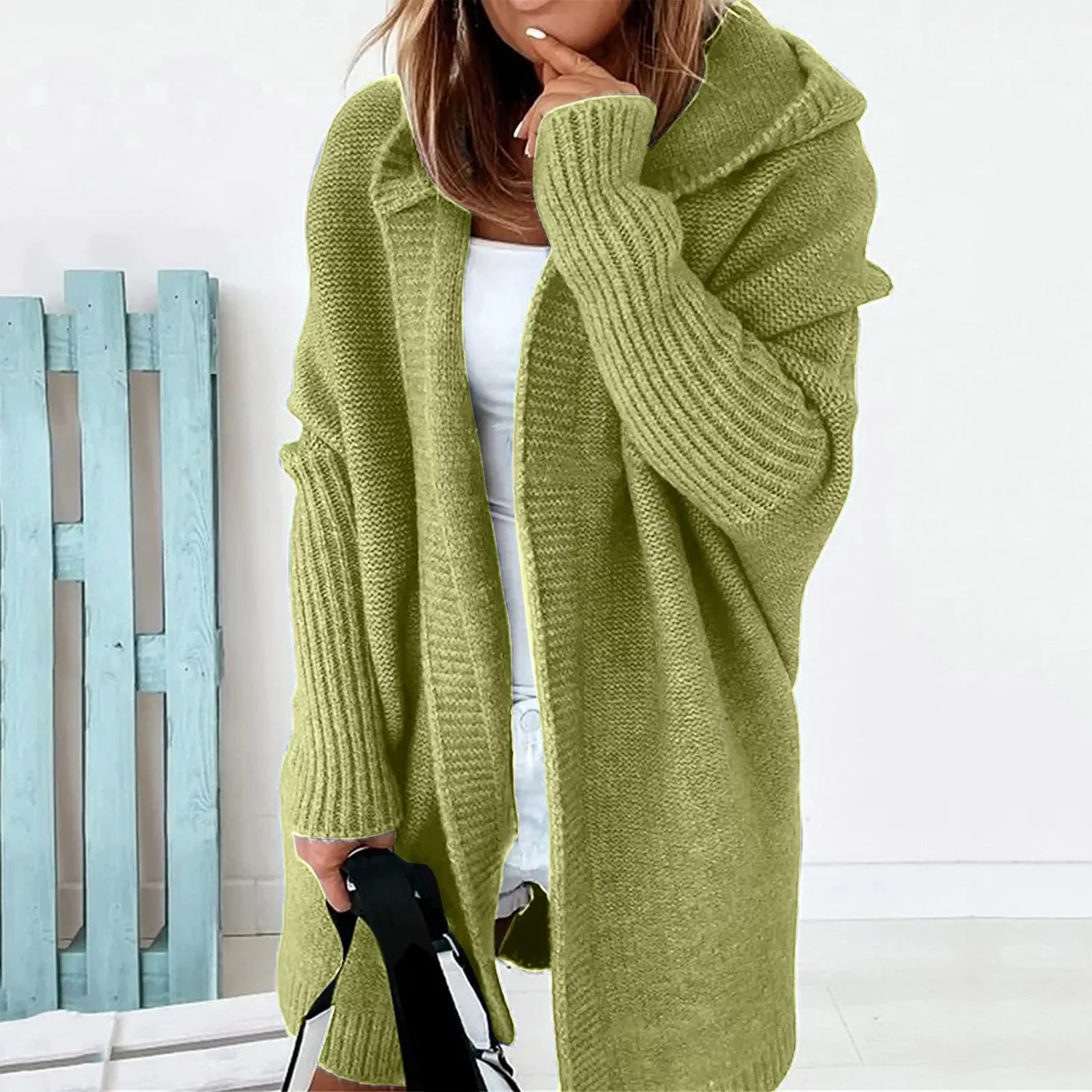 NEW 2023 2023 Pure Color Cardigan Sweaters For Women Hooded Cardigans Open Front Cardigans Stitch Batwing Sweater Knitted Coat
NEW 2023 2023 Pure Color Cardigan Sweaters For Women Hooded Cardigans Open Front Cardigans Stitch Batwing Sweater Knitted Coat