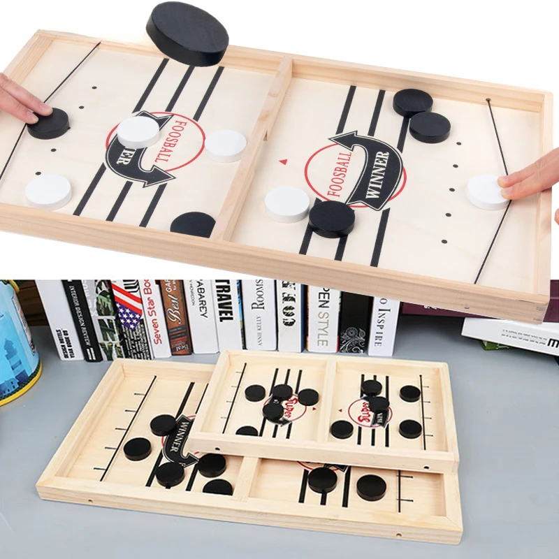 Table Fast Hockey Sling Puck Game Paced Sling Puck Winner Games Interactive Parent-child Chess Toys For Adults Child Board-Game 
Table Fast Hockey Sling Puck Game Paced Sling Puck Winner Games Interactive Parent-child Chess Toys For Adults Child Board-Game