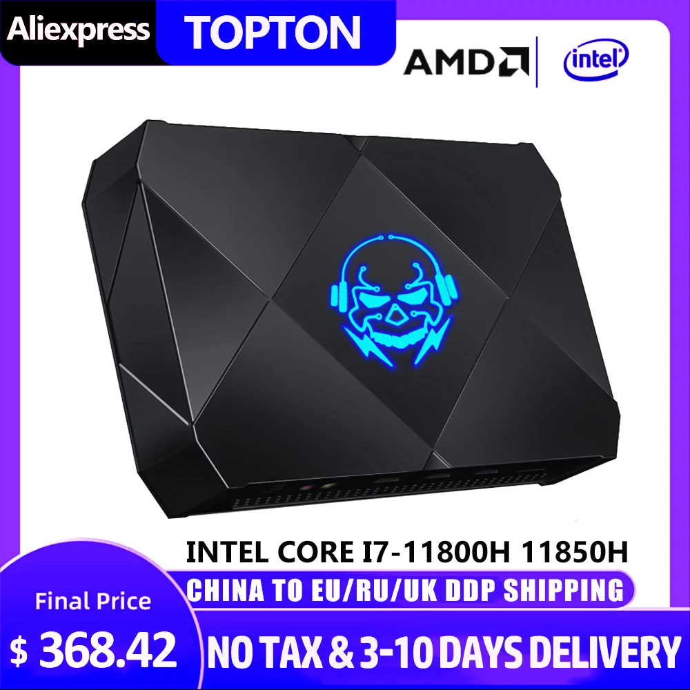 Mini PC Intel core i7-11800H 1165G7 Windows 11/10 Pro Mini Gaming Desktop Computer 32GB DDR4 (Max 64GB) 1T NVME SSD 3x4K Display
Mini PC Intel core i7-11800H 1165G7 Windows 11/10 Pro Mini Gaming Desktop Computer 32GB DDR4 (Max 64GB) 1T NVME SSD 3x4K Display