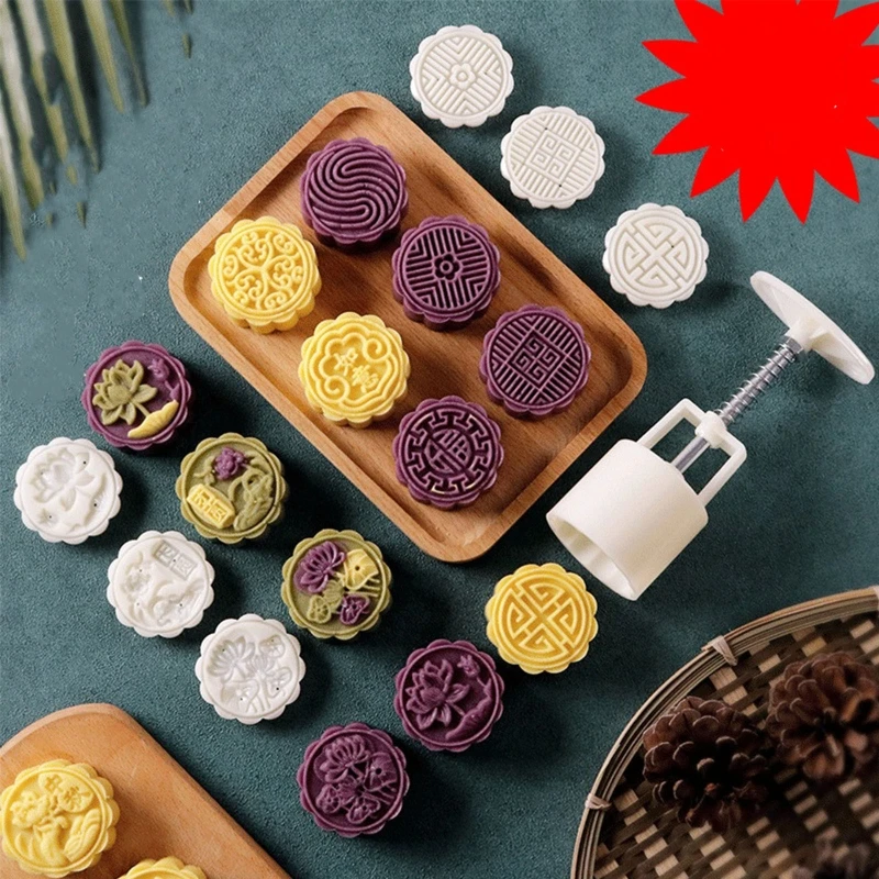 Mooncake Press Molds Mid Autumn Festival Mooncake Mold Set 50g 8 Style Moon Cake Drop Shipping
Mooncake Press Molds Mid Autumn Festival Mooncake Mold Set 50g 8 Style Moon Cake Drop Shipping