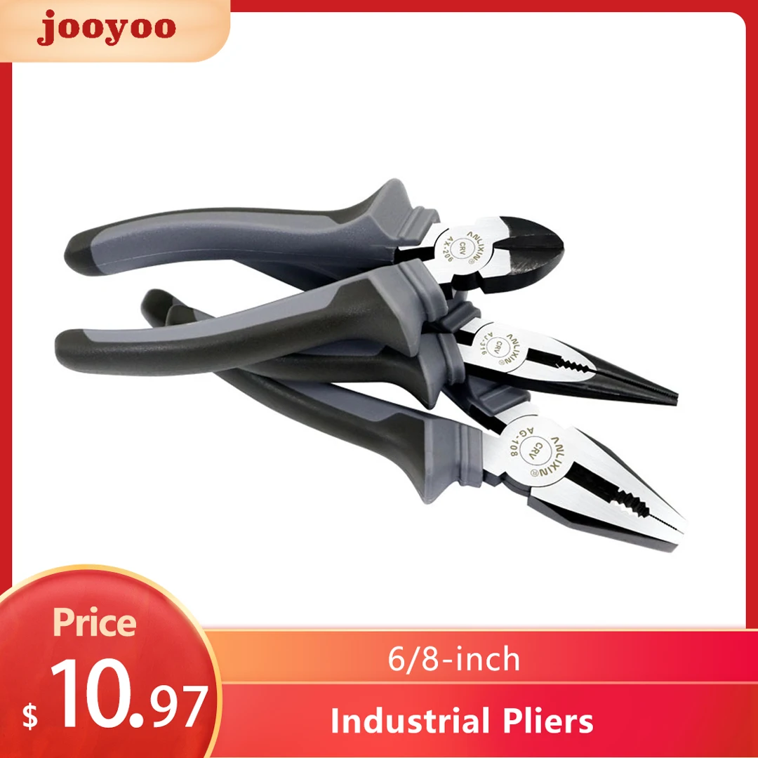 1Pcs Hand Tool 8-Inch Industrial-Grade Wire Cutters Pliers High-End Vise Insulated Handle Multifunctional 8Inch Industrial Plier
1Pcs Hand Tool 8-Inch Industrial-Grade Wire Cutters Pliers High-End Vise Insulated Handle Multifunctional 8Inch Industrial Plier