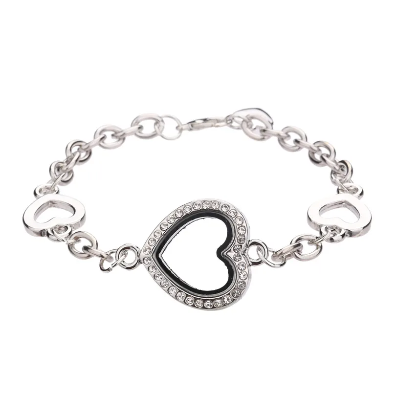 5PCS Heart Chain Rhinestone Glass Living Memory Floating Locket Alloy Pendant Charms Jewelry DIY Making Bracelet For Women Men
5PCS Heart Chain Rhinestone Glass Living Memory Floating Locket Alloy Pendant Charms Jewelry DIY Making Bracelet For Women Men