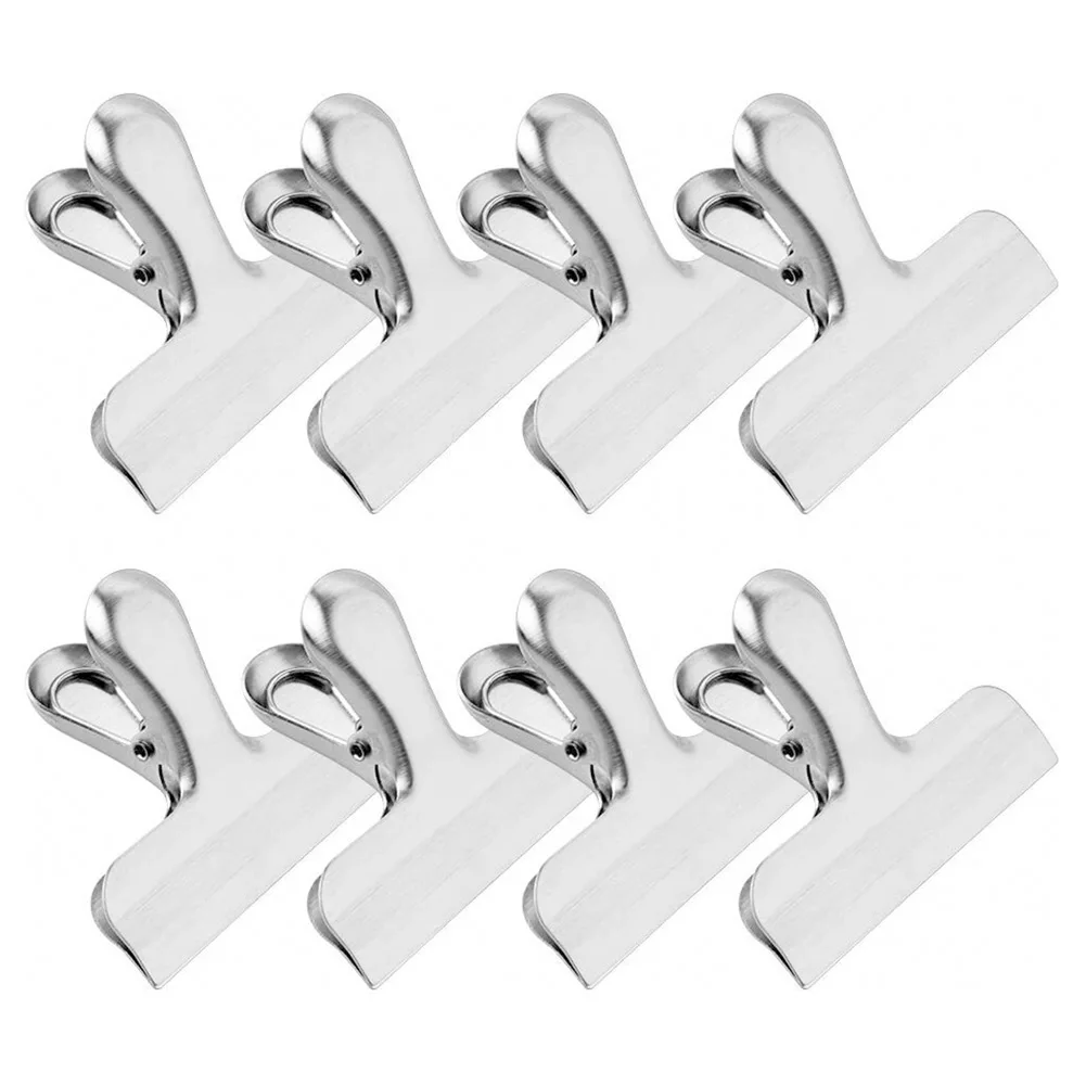 Stainless Steel Seal Clips Chip Food Bag Food Storage 3-inch Wide 7.3*6.5cm 8 Pcs For Kitchen Heavy-Duty Reusable
Stainless Steel Seal Clips Chip Food Bag Food Storage 3-inch Wide 7.3*6.5cm 8 Pcs For Kitchen Heavy-Duty Reusable