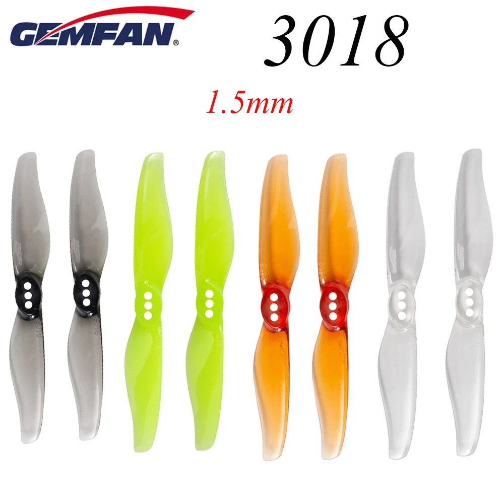 Gemfan Hurricane 3018 3x1,8 3-дюймовый 2-Лопастной пропеллер 1,5 мм отверстие T-образное крепление для радиоуправляемого дрона FPV гонки зубочистка рамка
Gemfan Hurricane 3018 3x1,8 3-дюймовый 2-Лопастной пропеллер 1,5 мм отверстие T-образное крепление для радиоуправляемого дрона FPV гонки зубочистка рамка
