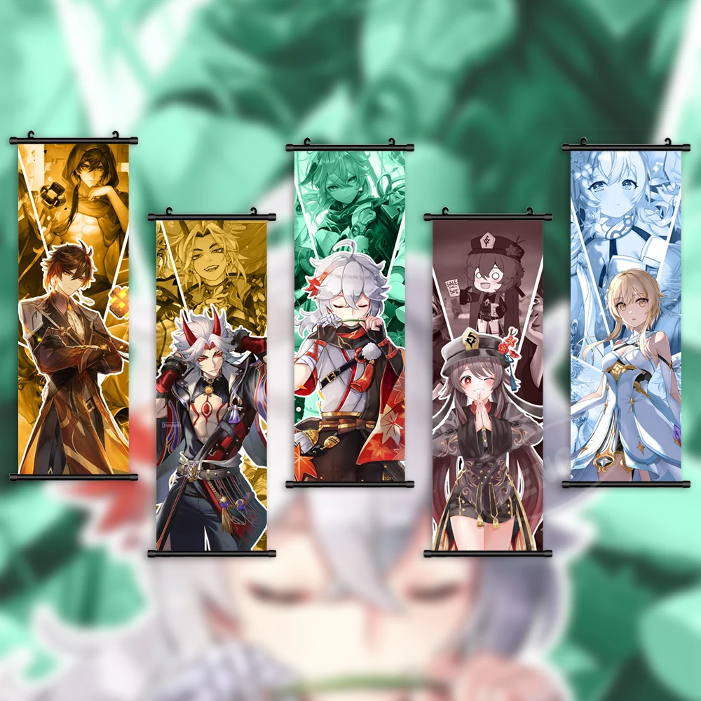 Poster Game Canvas Genshin Impact Print Morax Painting Kaedehara Kazuha Wall Art Picture Hu Tao Home Decoration Hanging Scrolls
Poster Game Canvas Genshin Impact Print Morax Painting Kaedehara Kazuha Wall Art Picture Hu Tao Home Decoration Hanging Scrolls