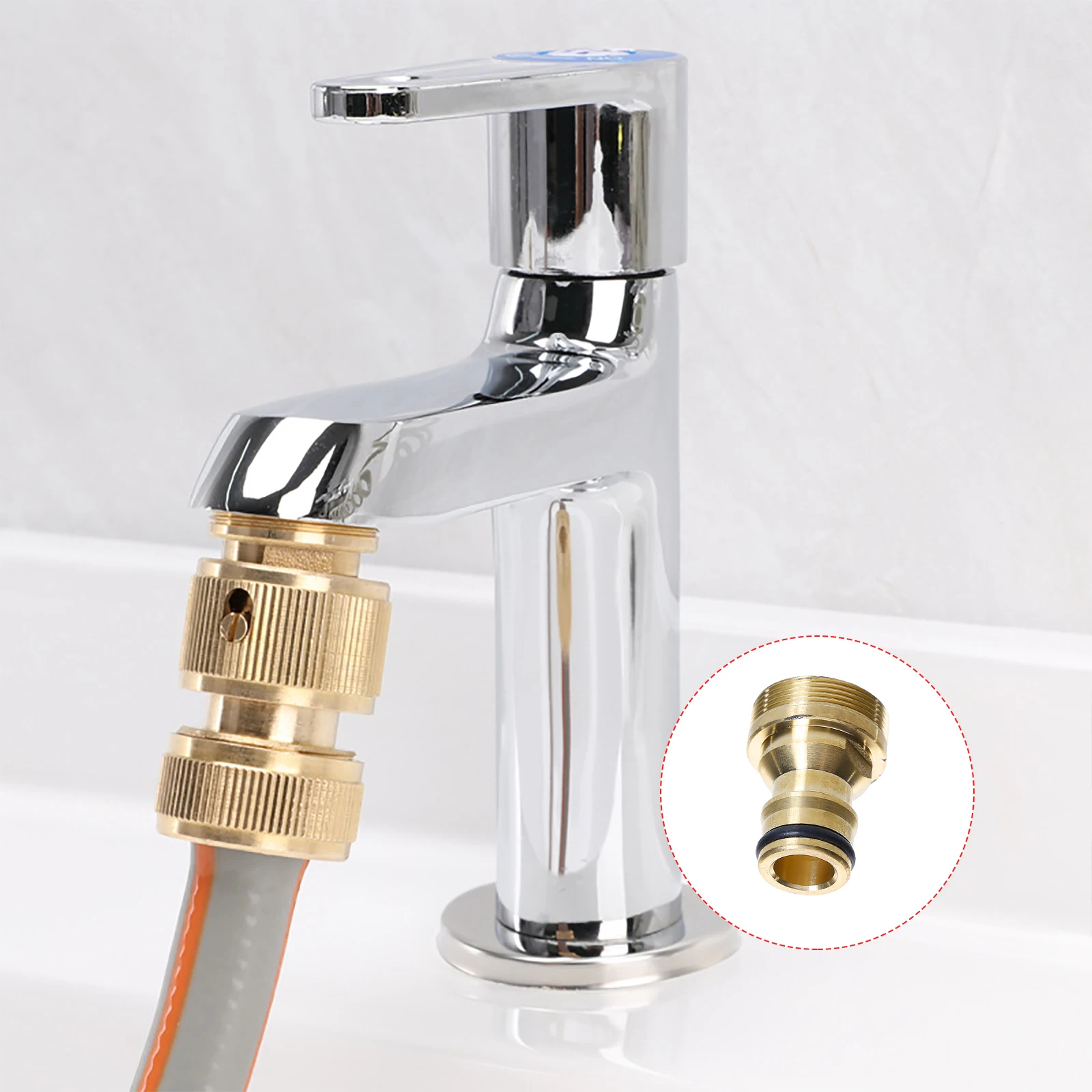 Hose Quick Connect Kitchen Sink Brass Aerator Adapter to Connect Garden Hose Garden Hose 1/2 inch for Hosuehold Washer
Hose Quick Connect Kitchen Sink Brass Aerator Adapter to Connect Garden Hose Garden Hose 1/2 inch for Hosuehold Washer