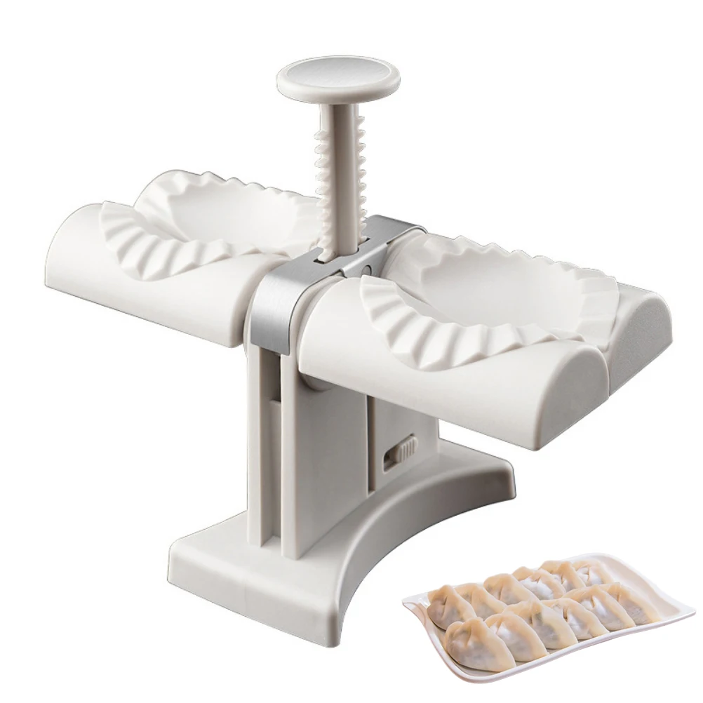 Stainless Steel Dumpling Ravioli Maker Press Automatic Double Head Dumpling Wrapper Dumpling Mould Home Kitchen Accessories
Stainless Steel Dumpling Ravioli Maker Press Automatic Double Head Dumpling Wrapper Dumpling Mould Home Kitchen Accessories