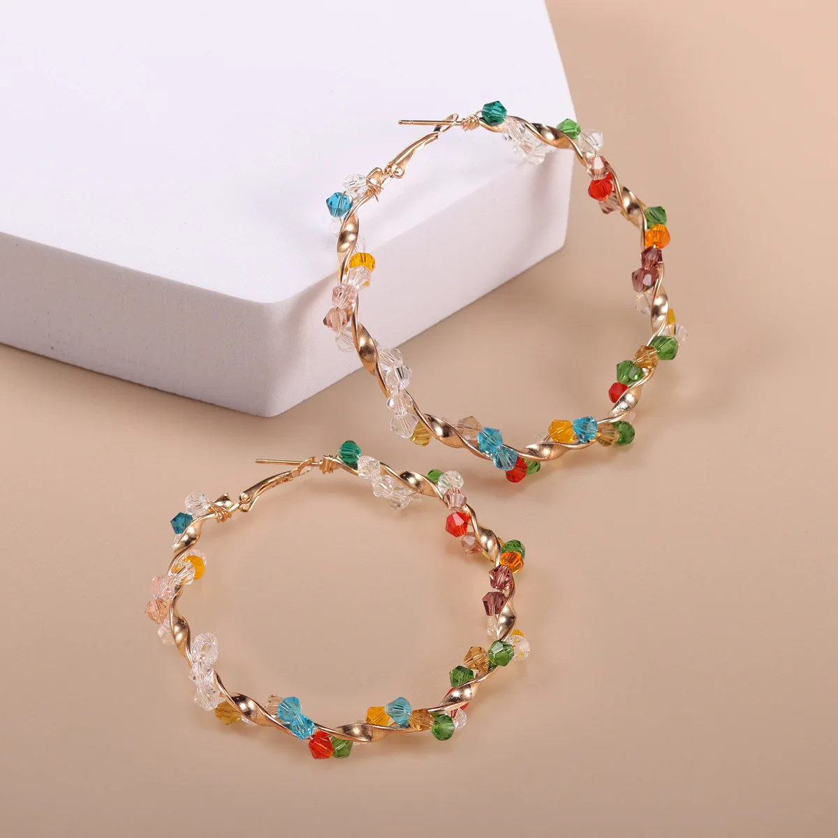 Hot Sale New Fashion Handmade Crystal Multicolored Earrings for Women Girl Stud Earrings Jewelry Gift
Hot Sale New Fashion Handmade Crystal Multicolored Earrings for Women Girl Stud Earrings Jewelry Gift