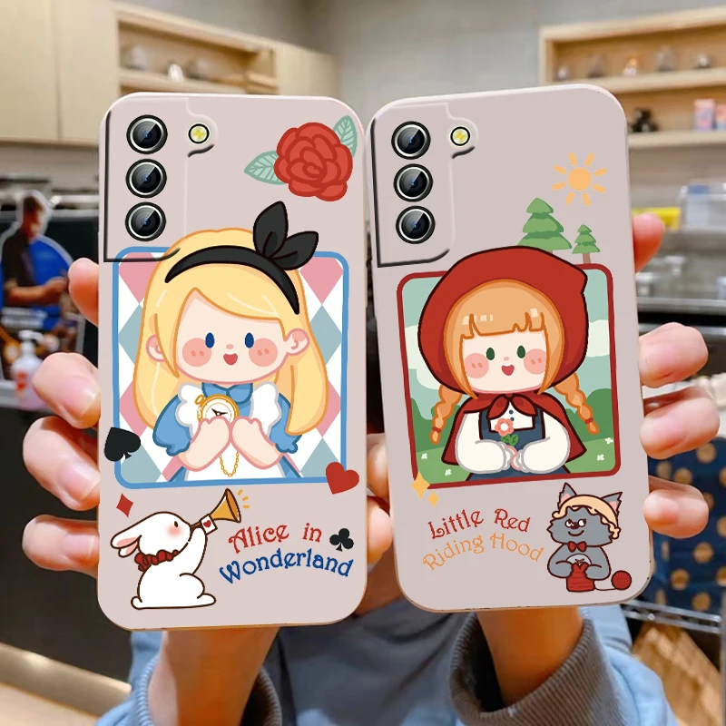 Disney Princess Alice Little Red For Samsung Phone Case Galaxy S22 S21 S20 Pro FE S10 Note 20 10 Plus Ultra Liquid Rope Cover
Disney Princess Alice Little Red For Samsung Phone Case Galaxy S22 S21 S20 Pro FE S10 Note 20 10 Plus Ultra Liquid Rope Cover