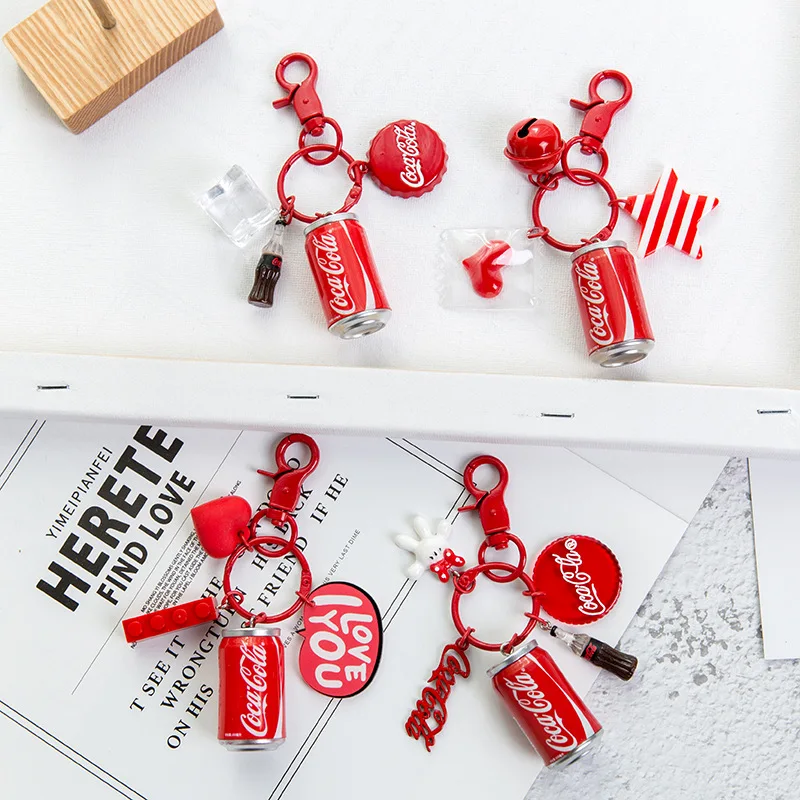 NEW Creative Simulation Cola Bottle Keychain Mini Diy Cola Can Accessories Keyring Man Fun Car Keychains Women Bag Pendant
NEW Creative Simulation Cola Bottle Keychain Mini Diy Cola Can Accessories Keyring Man Fun Car Keychains Women Bag Pendant
