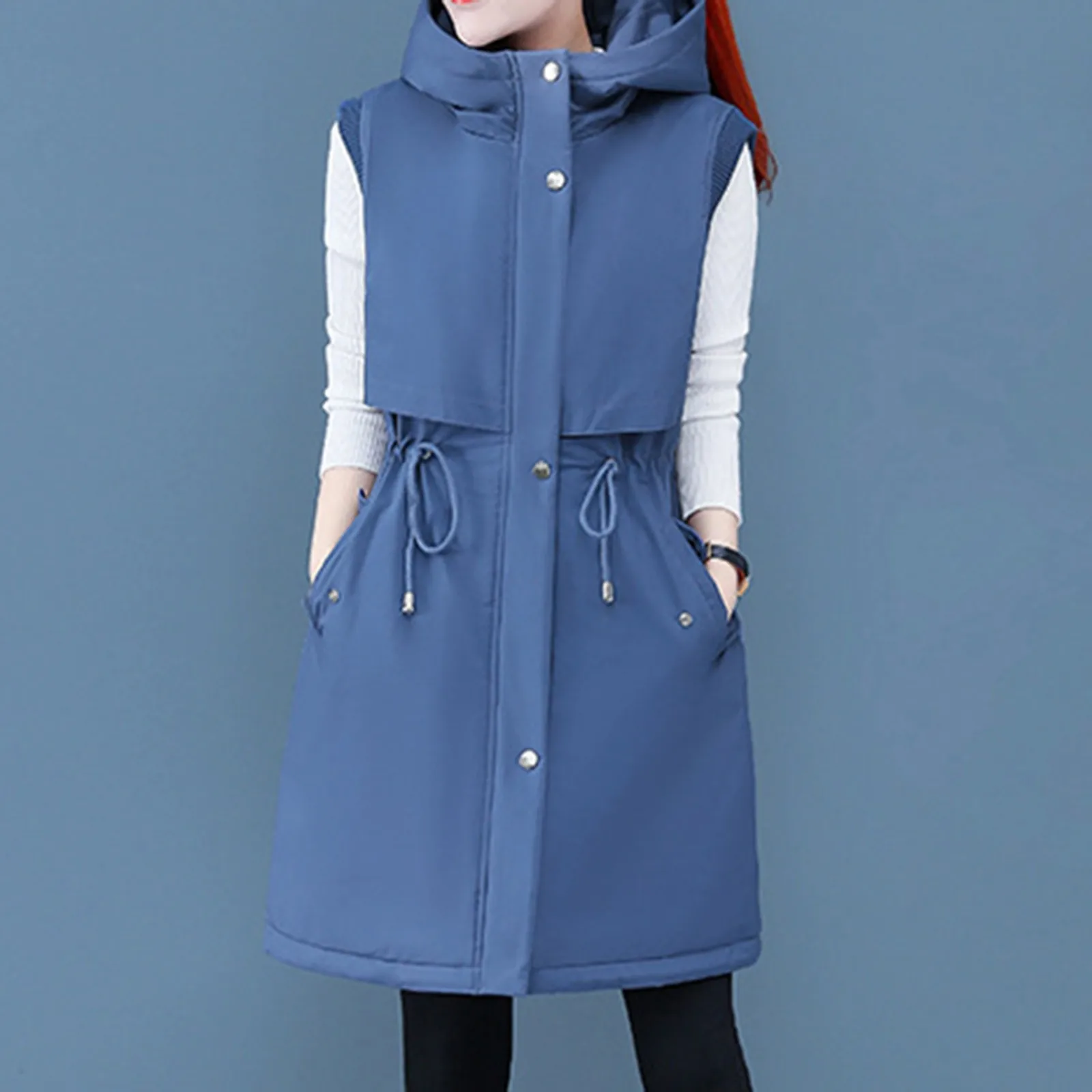Women's Winter Coat Vest With Hood Sleeveless Warm Down Mauve Jacket with Hood Skying Jacket Women Womens Snowboarding Jacket
Women's Winter Coat Vest With Hood Sleeveless Warm Down Mauve Jacket with Hood Skying Jacket Women Womens Snowboarding Jacket