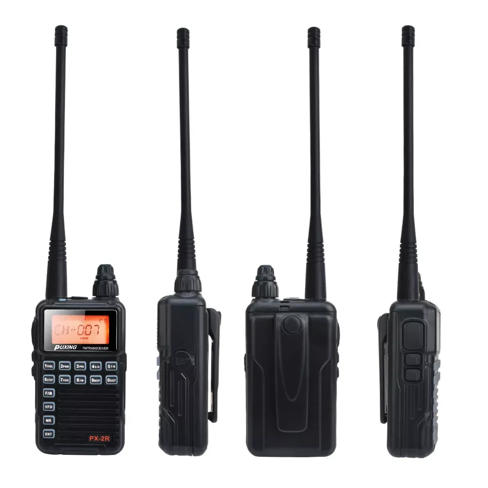 PX-2R VHF Mini Compact FM VOX Walkie Talkie 136-174MHz однодиапазонная передача, VHF UHF двухдиапазонный прием 2W PX Radio
PX-2R VHF Mini Compact FM VOX Walkie Talkie 136-174MHz однодиапазонная передача, VHF UHF двухдиапазонный прием 2W PX Radio