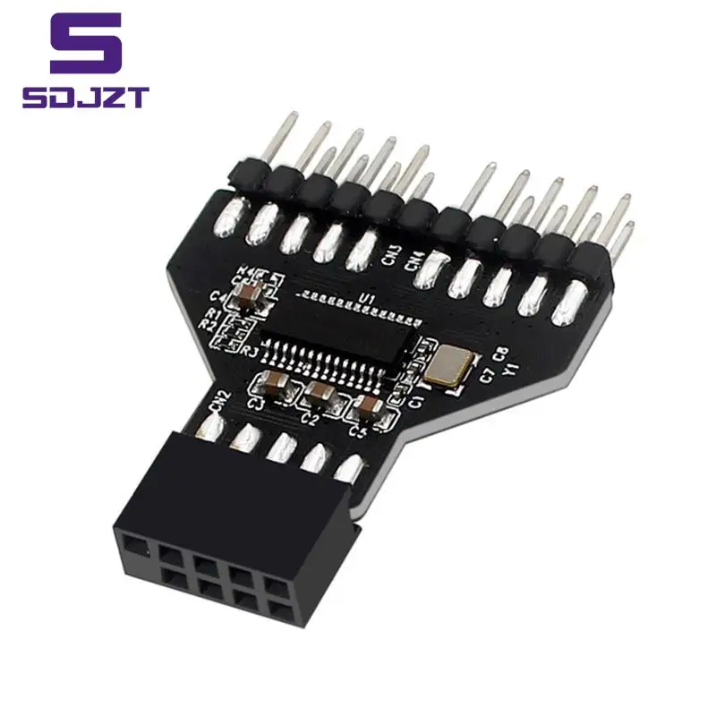 Fan Splitter 9 Pin Adapter Cable 1 To 2 USB 2.0 USB 3.0 9Pin Hub Front Panel Plug Connector Lamp Fan Motherboard Cable Adapter
Fan Splitter 9 Pin Adapter Cable 1 To 2 USB 2.0 USB 3.0 9Pin Hub Front Panel Plug Connector Lamp Fan Motherboard Cable Adapter