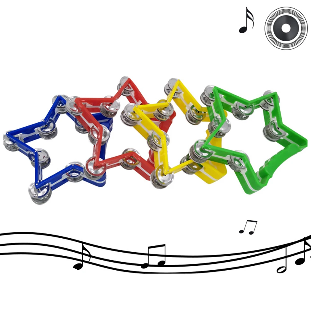 Pentagram Shape Tambourine Hand Bells Percussion Drum Instrument Party Play Toys Handbell Party Game Baby Toy Musical Instrument
Pentagram Shape Tambourine Hand Bells Percussion Drum Instrument Party Play Toys Handbell Party Game Baby Toy Musical Instrument