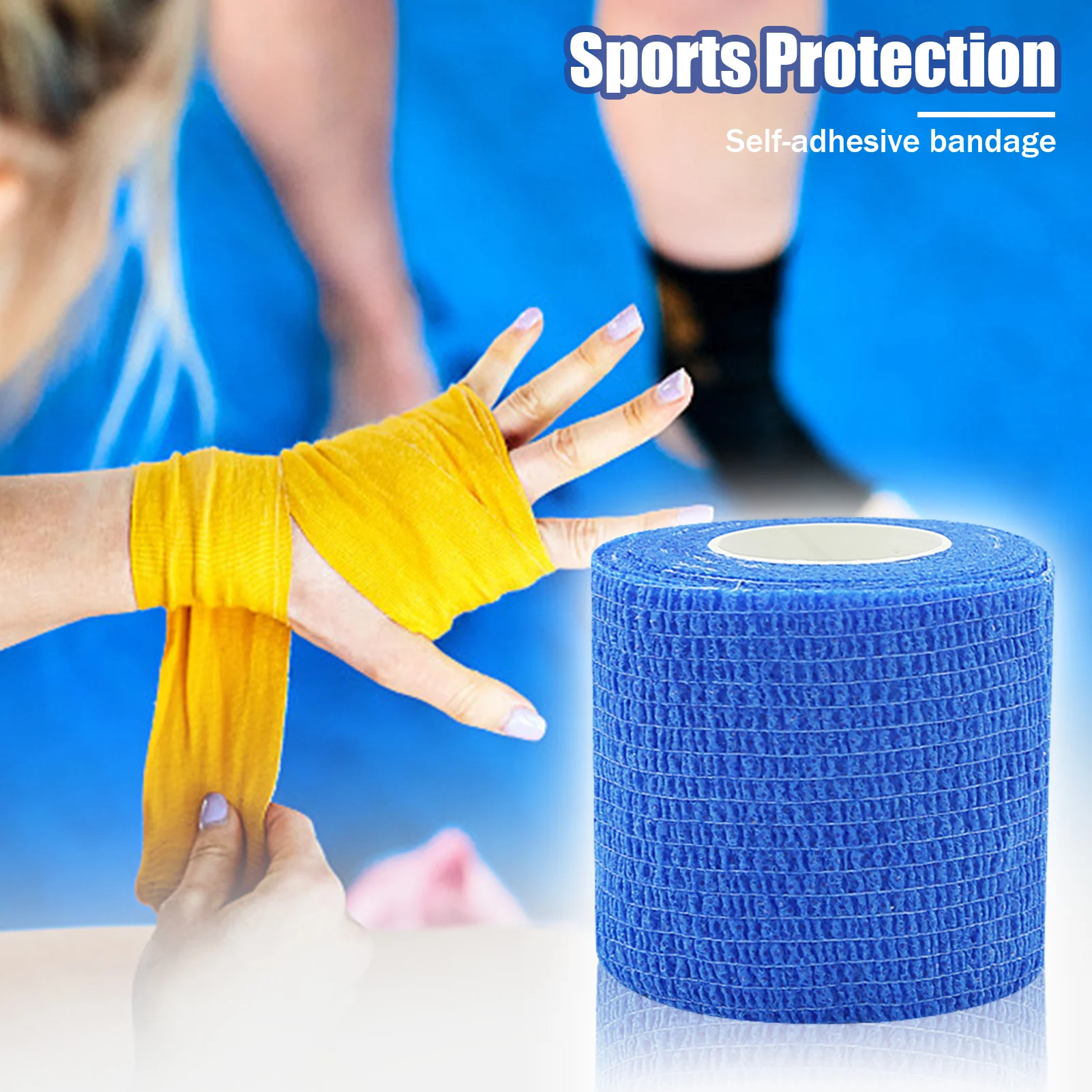 

Self Adhesive Elastic Bandage First Aid Self Adherent Cohesive Bandages Flexible First Aid Bandage Non-Stick To Skin And Hair