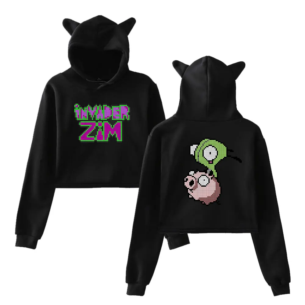 Толстовка с капюшоном Invader ZIM с кошачьими ушками, новый дизайн, классные укороченные топы с принтом зим, чудо, короткий пуловер для женщин, по...
Толстовка с капюшоном Invader ZIM с кошачьими ушками, новый дизайн, классные укороченные топы с принтом зим, чудо, короткий пуловер для женщин, по...