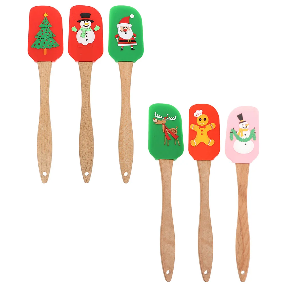 Christmas Silicone Cream Scraper Smoother Spreader Heat Resistant Cake Butter Spatula Pastry Baking Tools
Christmas Silicone Cream Scraper Smoother Spreader Heat Resistant Cake Butter Spatula Pastry Baking Tools