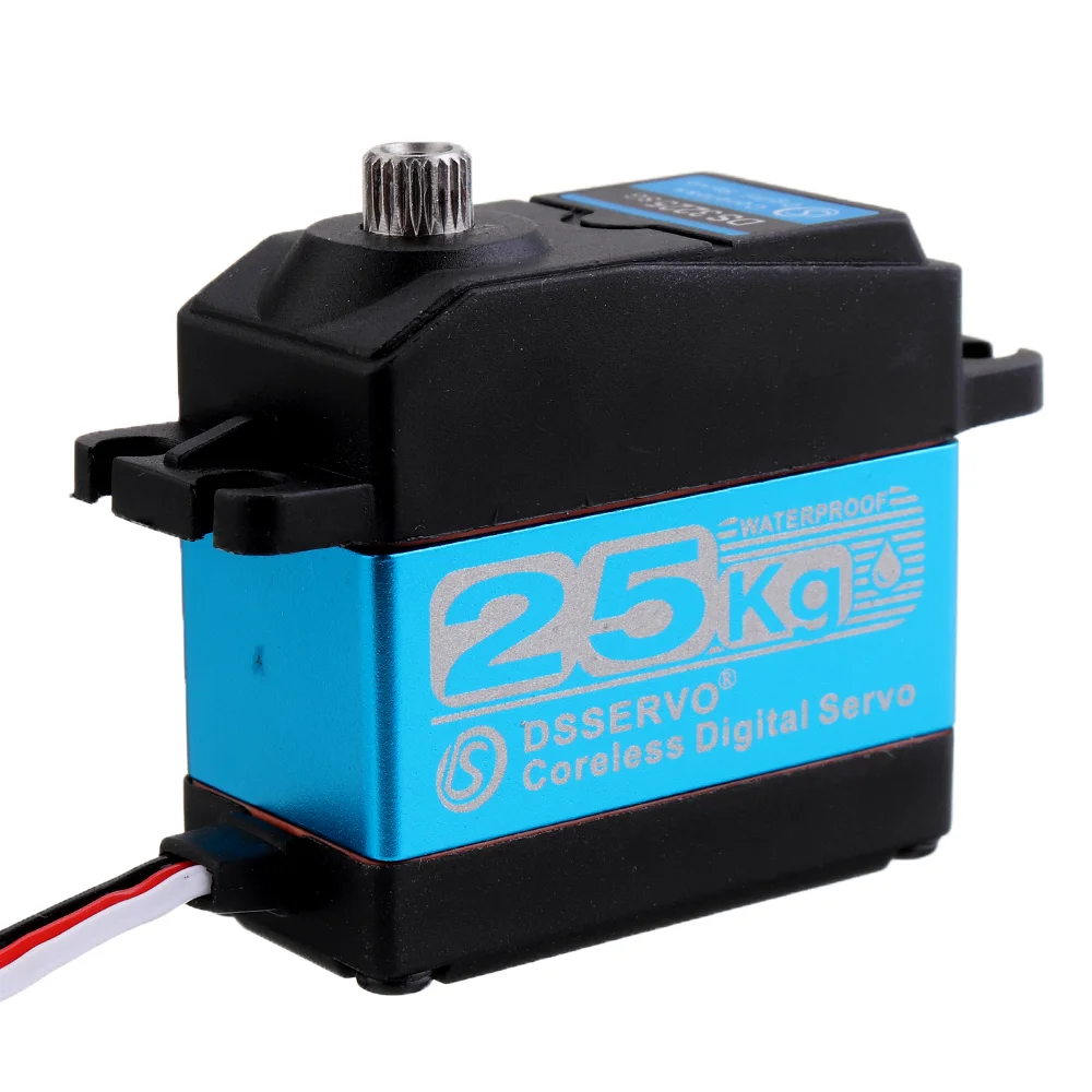 DSSERVO DS3225SG 25KG 180°/270° Coreless Waterproof Metal Gear Digital Servo For Baja Cars 1/8 1/10 1/12 RC Cars
DSSERVO DS3225SG 25KG 180°/270° Coreless Waterproof Metal Gear Digital Servo For Baja Cars 1/8 1/10 1/12 RC Cars