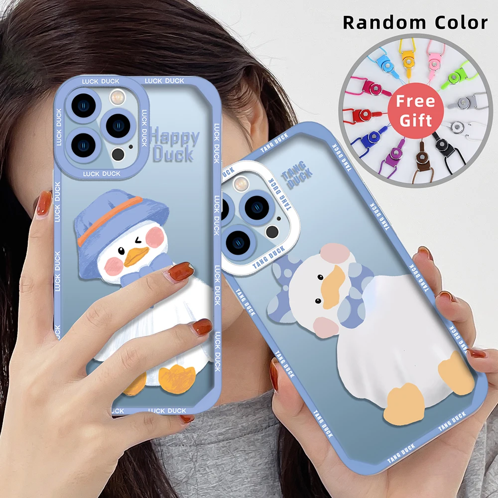 Case for IPhone 13 11 Pro Max Cartoon Cute Duck Cover for IPhone 7 8 Plus SE 2020 XS X XR 12 Mini Clear Shockproof Fundas
Case for IPhone 13 11 Pro Max Cartoon Cute Duck Cover for IPhone 7 8 Plus SE 2020 XS X XR 12 Mini Clear Shockproof Fundas