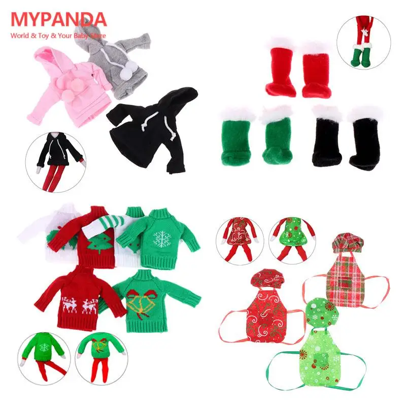 Christmas Snow Boots For Elf Doll Shoes Thick Socks Cook Hat Costume Sweatshirts Sweater Black Down Jacket For Doll Clothes
Christmas Snow Boots For Elf Doll Shoes Thick Socks Cook Hat Costume Sweatshirts Sweater Black Down Jacket For Doll Clothes
