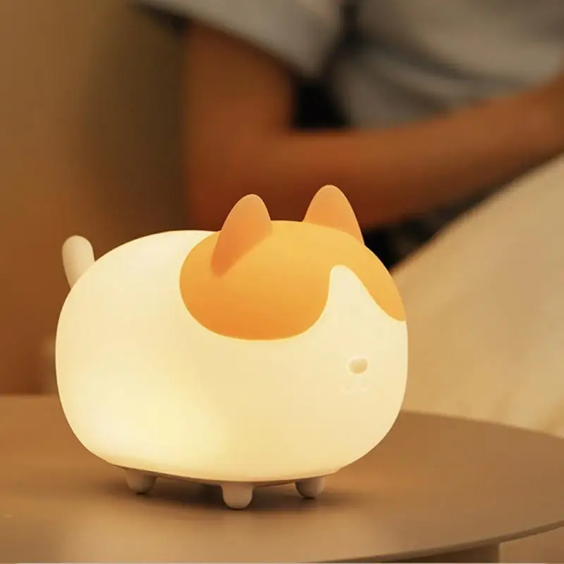 New Cartoon Cute Cat Led Night Light Silicone Cat Usb Charging Clap Light Bedside Night Light Eye Protection Sleep Intdoors
New Cartoon Cute Cat Led Night Light Silicone Cat Usb Charging Clap Light Bedside Night Light Eye Protection Sleep Intdoors