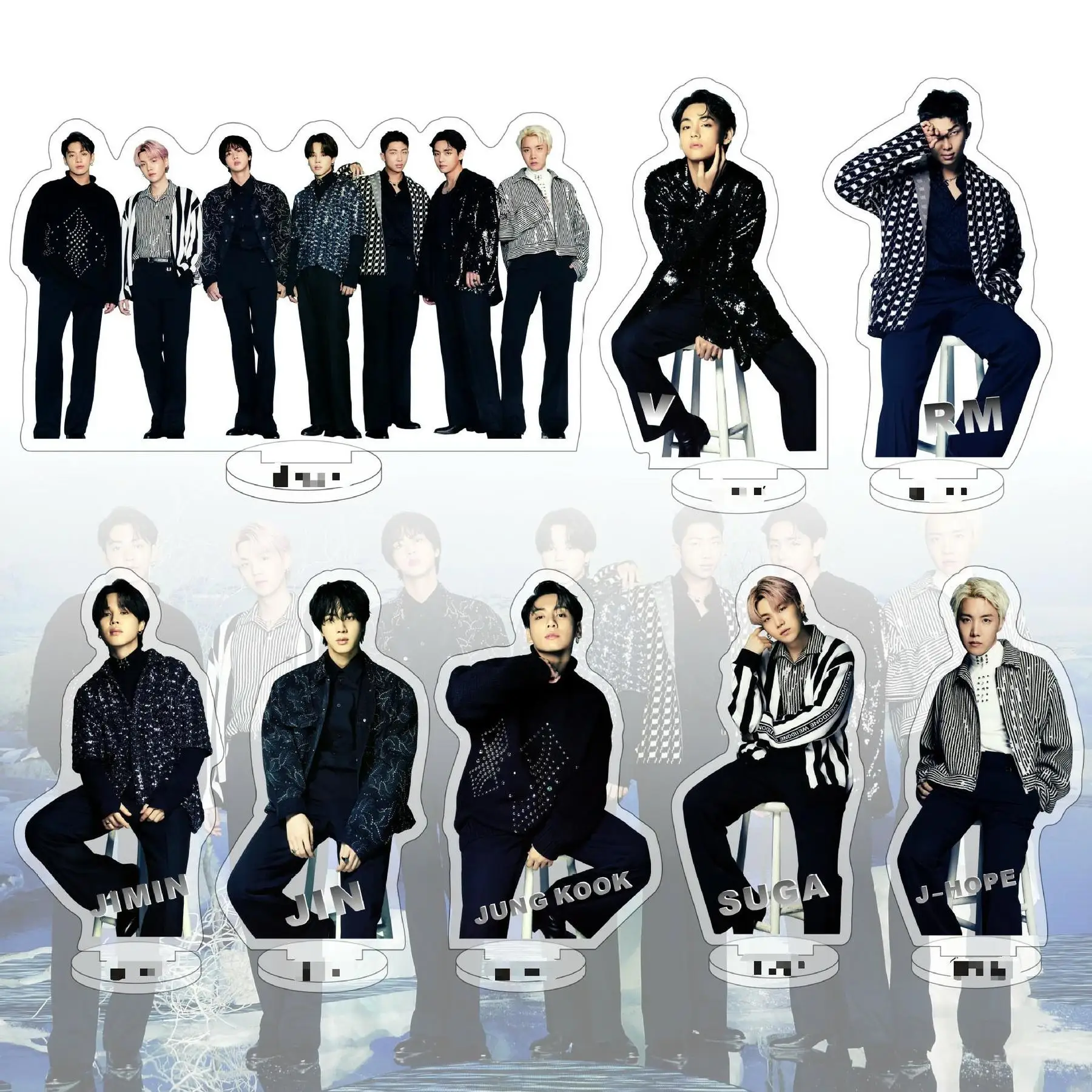 KPOP bangtan boys new album FESTA acrylic double-sided doll bracket model stand table decoration ornaments Gifts SUGA JIMIN V JK
KPOP bangtan boys new album FESTA acrylic double-sided doll bracket model stand table decoration ornaments Gifts SUGA JIMIN V JK