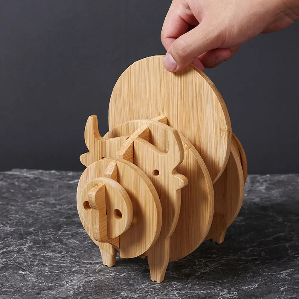 Деревянная подставка под горшок в форме милой рыбы коровы, коврик для украшения домашнего стола, теплоизоляционная подставка, подарок 
Деревянная подставка под горшок в форме милой рыбы коровы, коврик для украшения домашнего стола, теплоизоляционная подставка, подарок