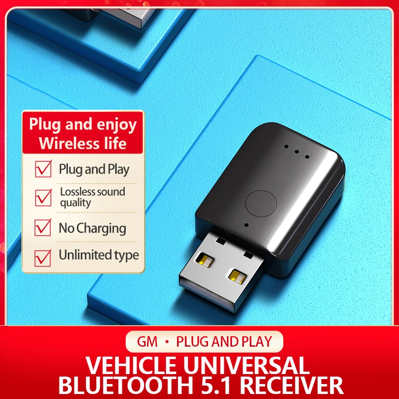 USB Bluetooth Adapter Wireless Bluetooth 5.1 Receiver Hands-free 3.5mm AUX Adaptor for PC Speaker Music Car Audio Receiver
USB Bluetooth Adapter Wireless Bluetooth 5.1 Receiver Hands-free 3.5mm AUX Adaptor for PC Speaker Music Car Audio Receiver
