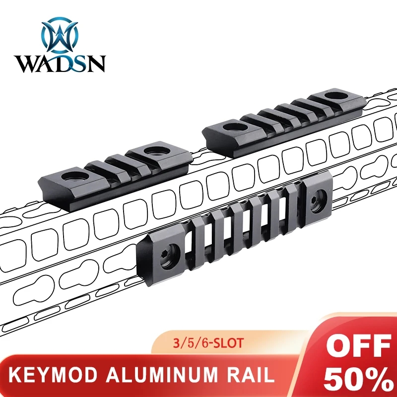 

Tactical Keymod Rail Mount 3/5/7 Slots Aluminum Picatinny Rail Sections 21mm Rifle Scopes Mounts M-LOK System Gun Accessories