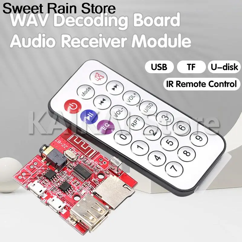 Автомобильная плата декодирования Bluetooth 4,1 MP3 WAV, 3 Вт, усилитель динамика, модуль аудиоресивера с поддержкой USB/TF/U-DISK/IR пульта дистанционного ...
Автомобильная плата декодирования Bluetooth 4,1 MP3 WAV, 3 Вт, усилитель динамика, модуль аудиоресивера с поддержкой USB/TF/U-DISK/IR пульта дистанционного ...