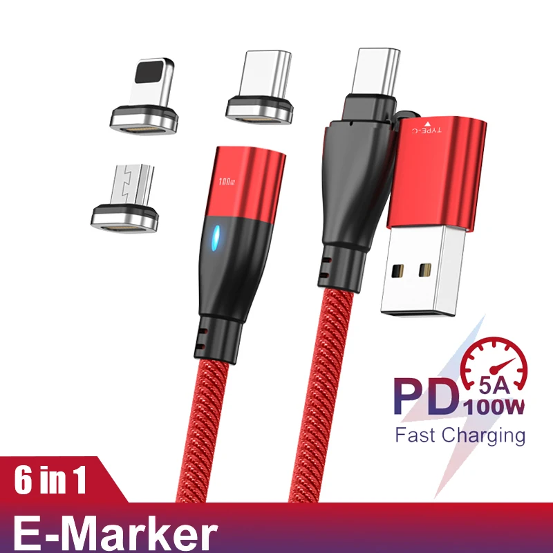 PD 100W Magnetic Cable USB Typc-C to Type c PD 60W Lightning micro Cable Fast Charging For Xiaomi iphone Samsung Huawei ipad
PD 100W Magnetic Cable USB Typc-C to Type c PD 60W Lightning micro Cable Fast Charging For Xiaomi iphone Samsung Huawei ipad