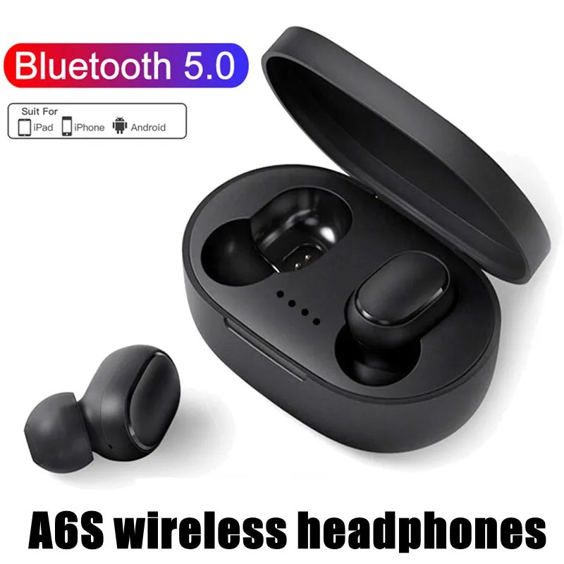 TWS A6S Wireless Bluetooth Headset Earbuds Noice Cancelling Earphone Bluetooth Headphones with Mic for Huawei Xiaomi Redmi
TWS A6S Wireless Bluetooth Headset Earbuds Noice Cancelling Earphone Bluetooth Headphones with Mic for Huawei Xiaomi Redmi