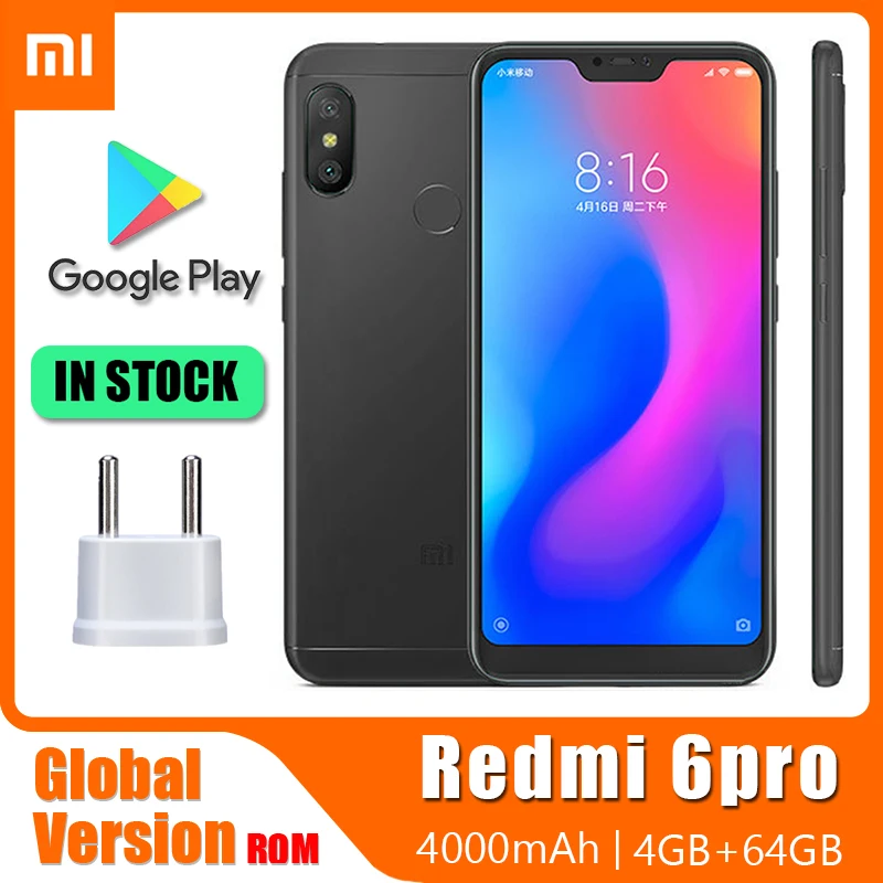Сотовый телефон Redmi 6 Pro / XIaomi A2 lite смартфон 32 ГБ/64 Гб пикселей Snapdragon 625 4000 мАч сотовый телефон
Сотовый телефон Redmi 6 Pro / XIaomi A2 lite смартфон 32 ГБ/64 Гб пикселей Snapdragon 625 4000 мАч сотовый телефон