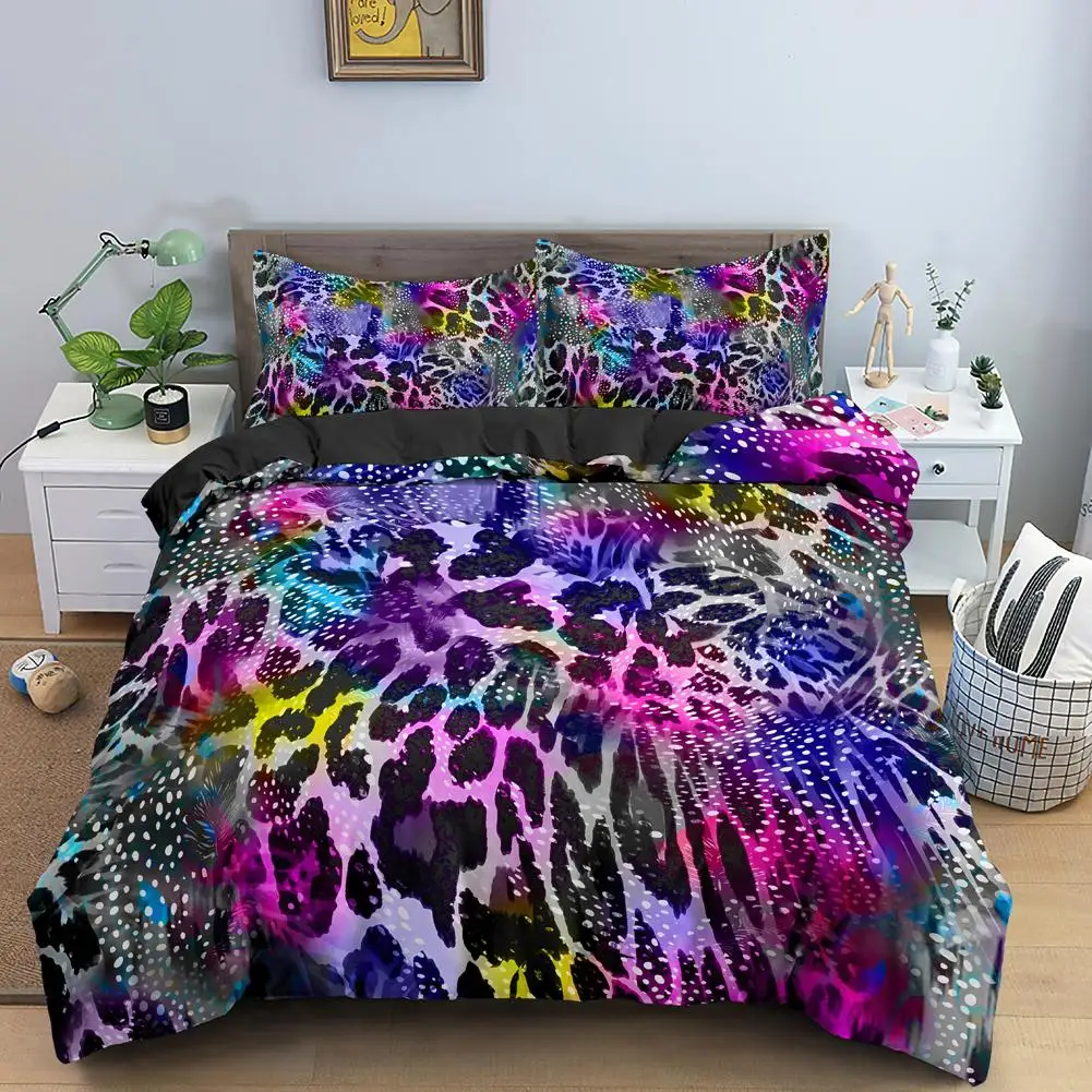 3D Print King Queen Size Comforter Cover for Kid Girls Gifts Polyester Quilt Cover Leopard Print Duvet Cover Set Rainbow Leopard
3D Print King Queen Size Comforter Cover for Kid Girls Gifts Polyester Quilt Cover Leopard Print Duvet Cover Set Rainbow Leopard