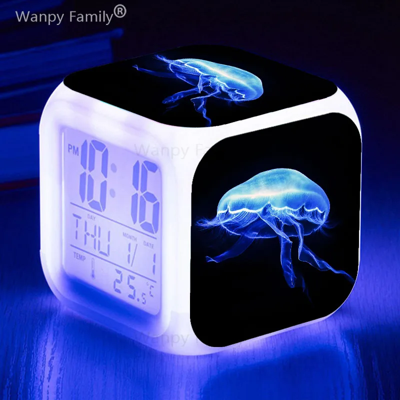 7 цветов светящийся светодиодный цифровой будильник детский подарок Медуза многофункциональные светящиеся электронные часы Reloj
7 цветов светящийся светодиодный цифровой будильник детский подарок Медуза многофункциональные светящиеся электронные часы Reloj