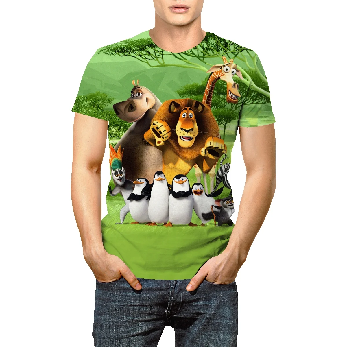 Женская футболка с коротким рукавом, круглым вырезом и принтом
Женская футболка с коротким рукавом, круглым вырезом и принтом